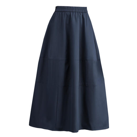 QYM 6992-Y时尚百搭高腰A字裙中长款大摆半身裙 商品图4