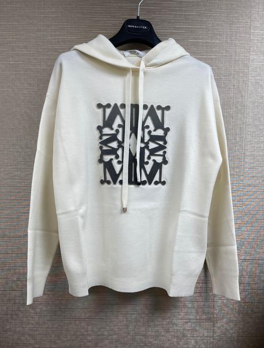 女款字母连帽针织衫毛衣 商品图0