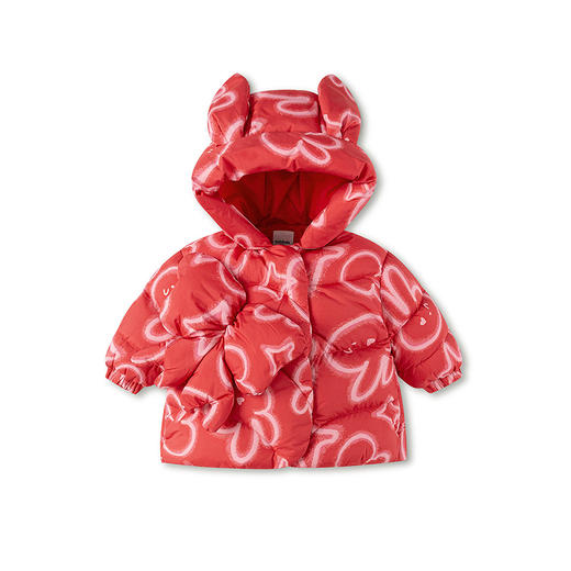 【balaOne】巴拉巴拉童装儿童羽绒服女童春装2025新款连帽外套萌 商品图4