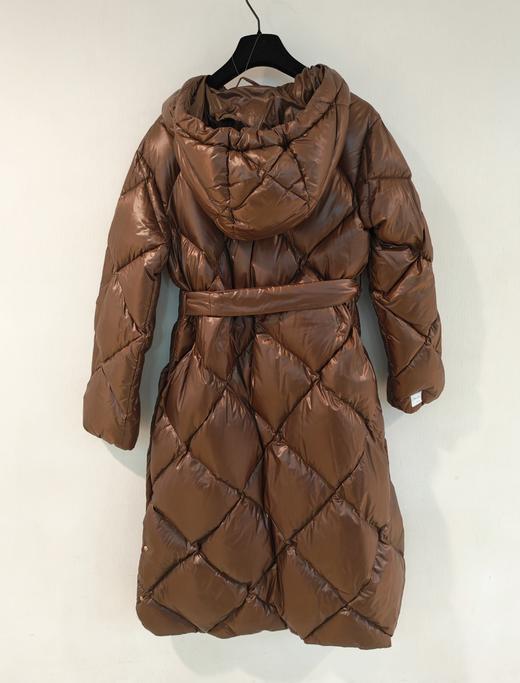 女款长款腰带连帽外套 商品图1