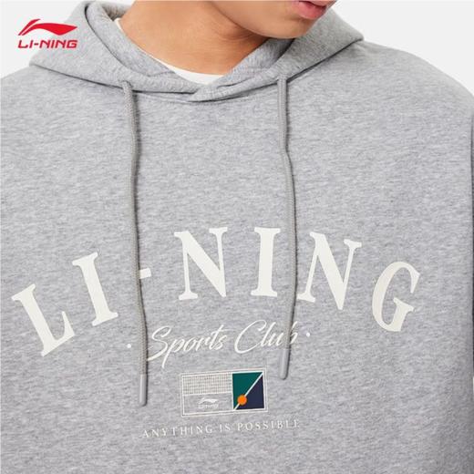 李宁男子加绒套头卫衣AWDU673-1 商品图2