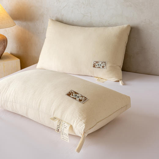 自然醒自然生态棉麻枕亚麻枕芯XK 商品图2