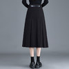 QYM 6990-Y毛呢百褶半身裙高腰裙 商品缩略图2