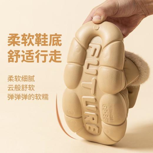 【蝴蝶结厚底防滑防水加绒保暖棉鞋】2025新款女士秋冬季棉鞋外穿时尚 商品图2