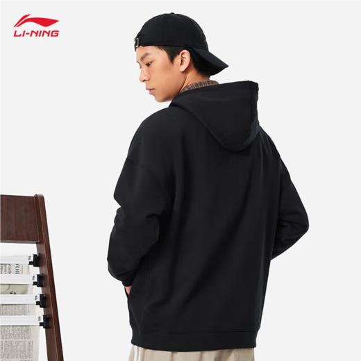 李宁男子加绒套头卫衣AWDU673-3 商品图1