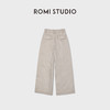 ROMI STUDIO“舒适自然”立体单褶高腰休闲百搭棉质阔腿裤431K2049 商品缩略图4