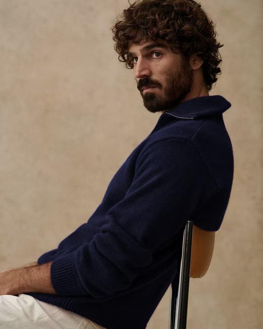 鼎奢成衣LP老钱风半拉羊毛衫桑蚕丝莱赛尔毛衣 商品图14