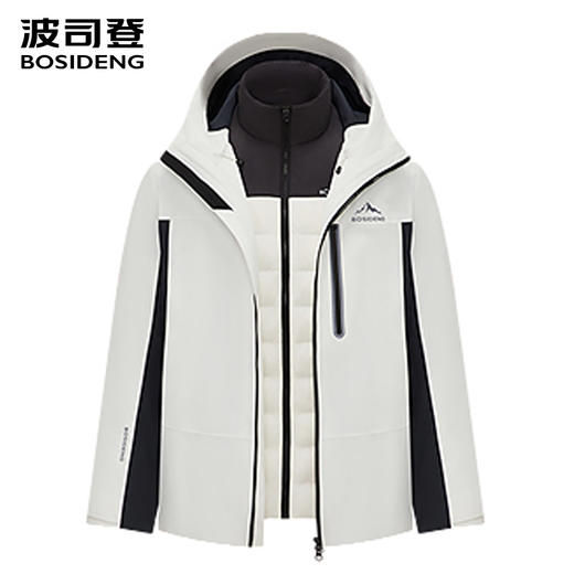 波司登2025秋新款冲锋衣羽绒服户外鹅绒防雨叠变三合一B250331320 商品图2