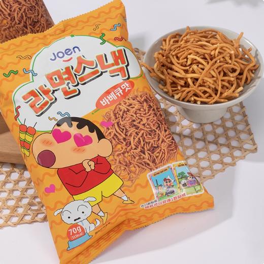 70g 韩国joen烧烤味脆脆面 干脆面 零食蜡笔小新联名干吃面烧烤味 商品图0
