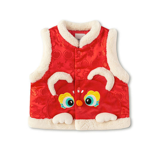 【balaOne】巴拉巴拉童装儿童马甲男女童拜年服2025新款春装内搭 商品图4