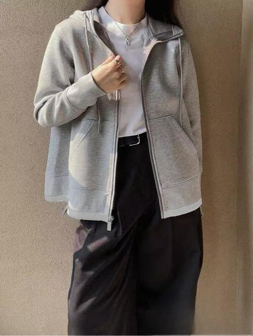 特卖！重磅品质！！【外套】宽螺纹连帽下摆抽绳卫衣外套-喜出 商品图0