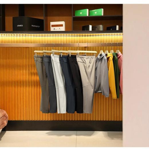 【鸟家同款户外软壳冲锋裤】休闲裤薄款透气直筒休闲裤弹力松紧长裤 商品图0