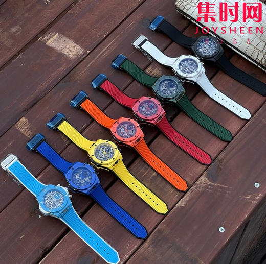 彩色陶瓷壳 男士石英腕表 商品图8
