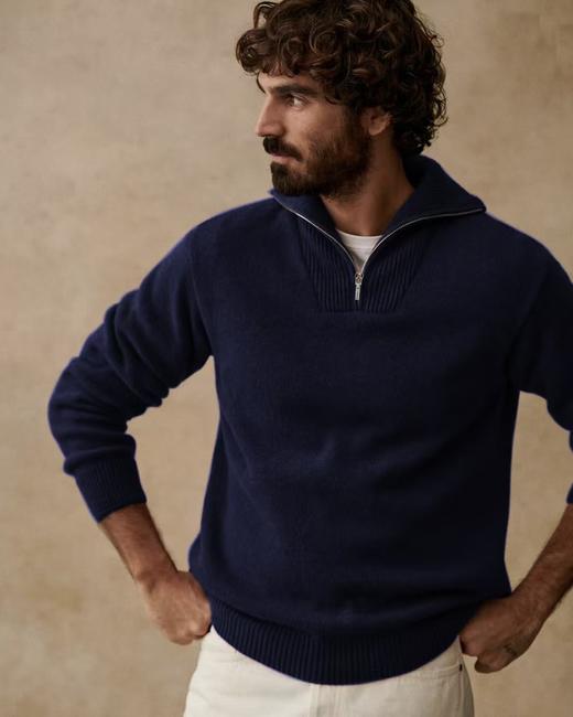 鼎奢成衣LP老钱风半拉羊毛衫桑蚕丝莱赛尔毛衣 商品图12