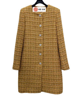 女款毛呢粗纺彩点大衣L02