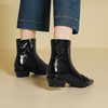 【预售5天】新款秋冬复古真皮气质英伦风靴子显瘦切尔西靴YS&7345 商品缩略图3
