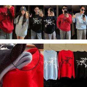 鸟家重磅秋冬款加厚圆领套头卫衣