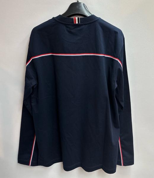 男款织带长袖T恤偏大022 商品图1