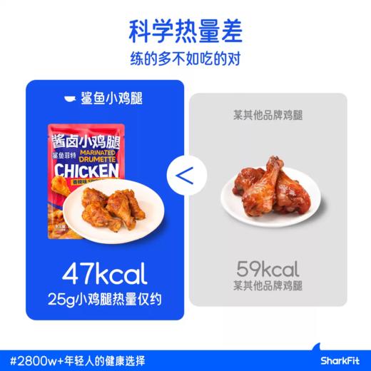 【送鸡肉小吃套组10件】鲨鱼菲特 高蛋白即食鸡胸肉14包 商品图2