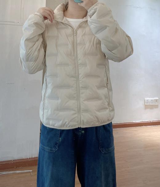 直发【3615】波登登无标款， 重工压胶小立领女士轻薄羽绒服 商品图7