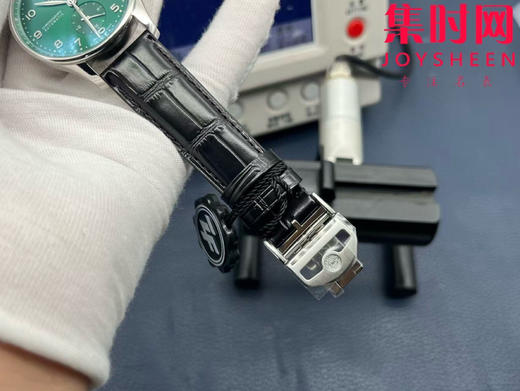 新品 IWC万国表 ZF葡萄牙系列IW371615 葡计透底 新款葡计背透款 绿海王 男士腕表 丹东7750机 商品图7