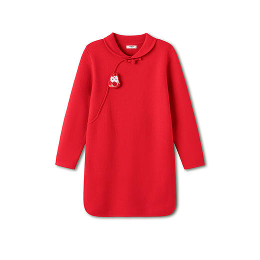 【balaOne】巴拉巴拉童装儿童连衣裙女童2025年新款春装新中式裙 商品图4