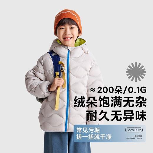 *【咕噜日记】童装儿童轻量羽绒服2025冬季男女童超轻保暖上衣连帽外套PDWT2515 商品图3