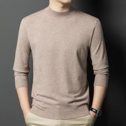 【可机洗不缩水】【轻奢百分百精纺羊毛】2025秋冬男士内蒙80支意式风超细羊毛针织 商品图5