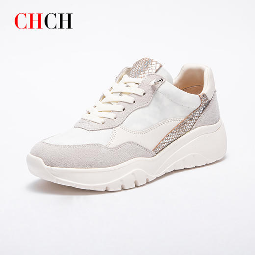 CHCH平衡鞋2025秋冬新款牛皮舒适休闲女鞋CP2B5151 商品图2