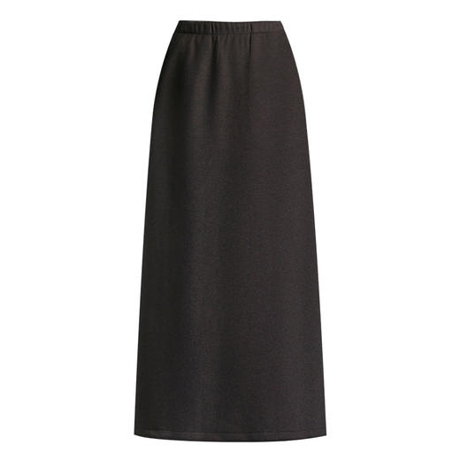 MYX松紧腰长款修身包臀裙职业通勤毛呢半身裙2025冬款显瘦时尚直筒裙 商品图4