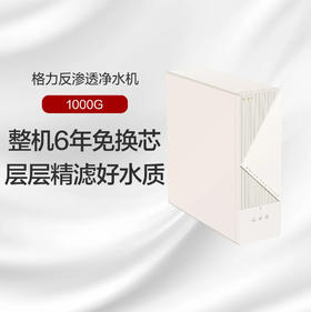 GREE格力 星澔反渗透净水机 WTE-PT108-3151  整机6年免换芯 层层精滤好水质 钛空银/若华金