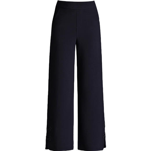 MYX加绒加厚通勤时尚阔腿九分裤2025冬款垂感修身直筒裤裤子 商品图4