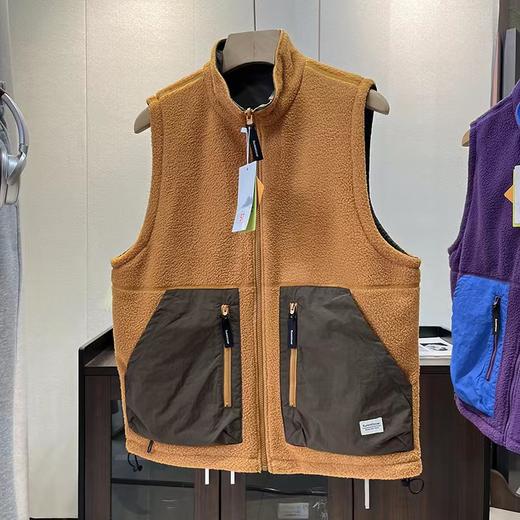 D102068秋冬双面穿抓绒马甲山系高领摇粒绒户外保暖男女 商品图12