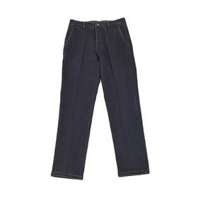 半身缘男裤 秋季舒适透气后袋凸胶宽松牛仔裤253301B15130018