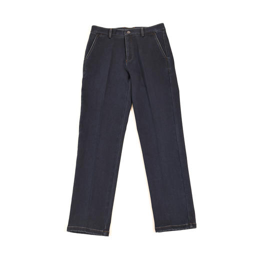 半身缘男裤 秋季舒适透气后袋凸胶宽松牛仔裤253301B15130018 商品图0