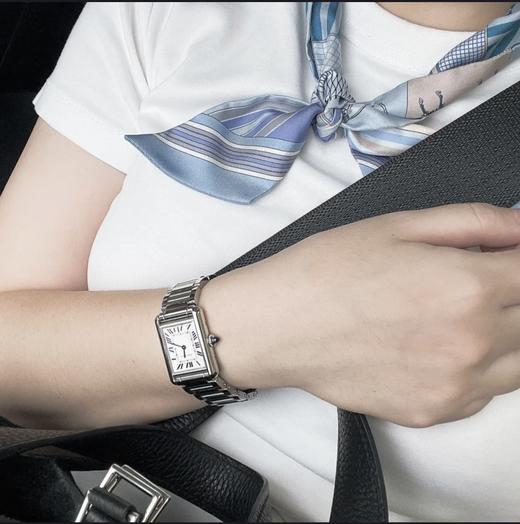 SH038  卡地亚坦克系列 钢带石英机芯送皮表带（SH） 商品图6