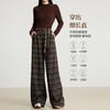 【10/23新品】熙世界美拉德复古格纹阔腿裤松弛感宽松垂感休闲裤女2025秋季新款 商品缩略图3