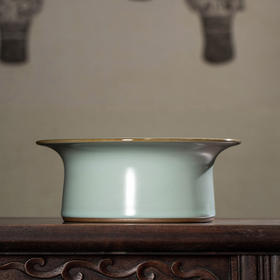 问鼎汝瓷/鼎峰系列/天青辛丑/精工款/敞口洗