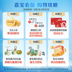 嘉宝高铁米粉婴幼儿辅食米糊原味250g 含DHA活性益生菌6月龄