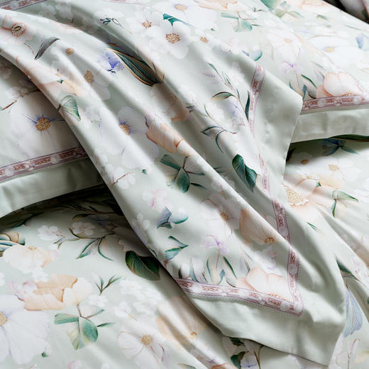 【自提】富安娜床单四件套翠涟漪标准绿【A31】 商品图4