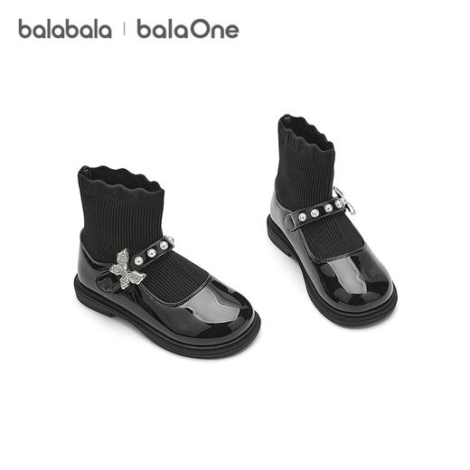 【balaOne】巴拉巴拉童鞋儿童靴子女童公主袜靴洋气春秋2025新款 商品图4