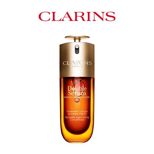 【特价】Clarins/娇韵诗（第九代）经典双萃精华75ML  香港直邮，融合水油双相科技，深入肌底抗老修护。质地轻盈易吸收，帮助改善肌肤暗沉与细纹，打造紧致弹润好肤质。 商品图0
