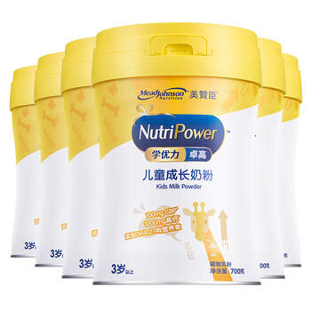 美赞臣学优力卓高儿童成长奶粉700g*6罐 3-14岁(IP/普通包装随机发) 商品图7