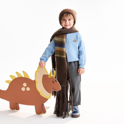 【实体店同款】男童翻领长袖针织衫冬季新款安奈儿童装XB544018 商品图3