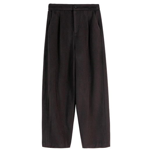 牧衣游原创 羊毛混织毛呢裤子女软糯细腻保暖舒适百搭休闲裤 觅堂 商品图4