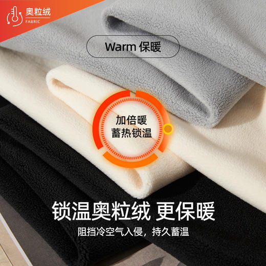 【暖绒绒-直筒裤】逸阳冬款加绒加厚高腰灰色休闲运动阔腿裤子1935 商品图1