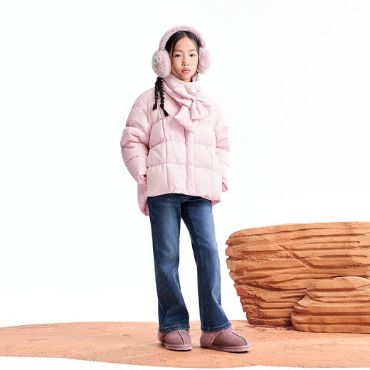 【实体店同款】女童短款羽绒服冬季新款安奈儿童装AG545378 商品图3