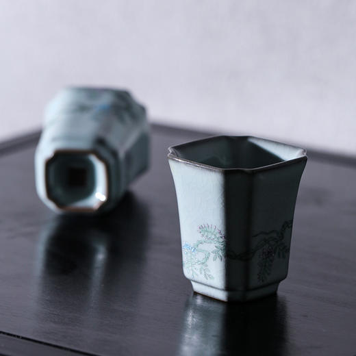 官窑/庚子宋青/润华杯（萦萦花影） 商品图2