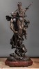 【已售】独角鹿西洋古董 19世纪法国雕塑名家Dumaige签名出品青铜人物雕塑《赫尔墨斯将潘多拉交给厄比美修斯》 商品缩略图0