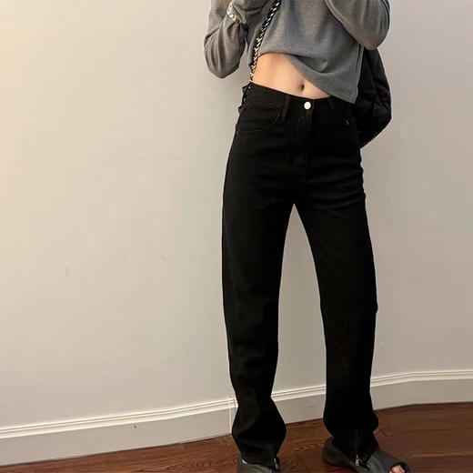 现货 魔术神裤/开叉 拉链款 黑科技发热高腰显瘦牛仔裤 商品图2